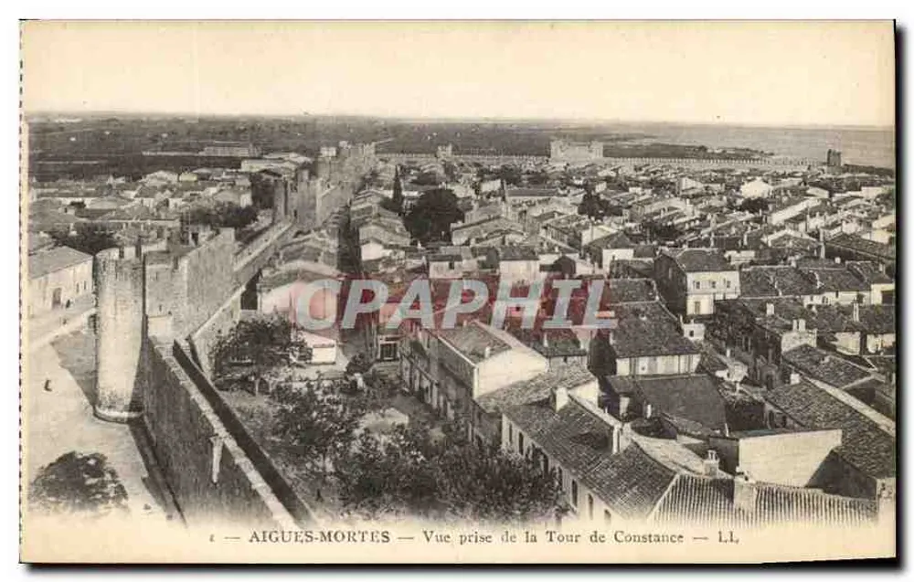Aigues-Mortes — Ansicht vom Turm von Constance — L.I. - Vorderseite