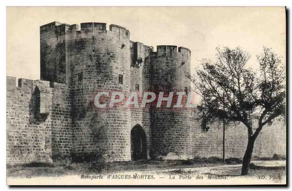 Wälle von AIGUES-MORTES — Die Pforte der Moutins — ND. Phok. - Vorderseite