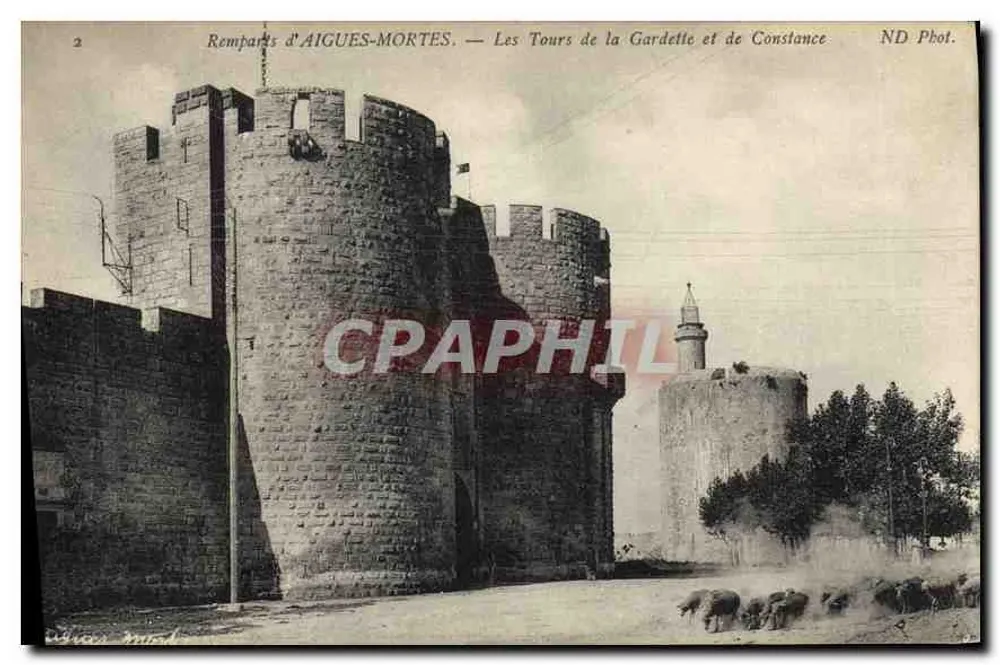 Wälle von AIGUES-MORTES — Die Türme von la Gardette und Constance — ND Phot. - Vorderseite