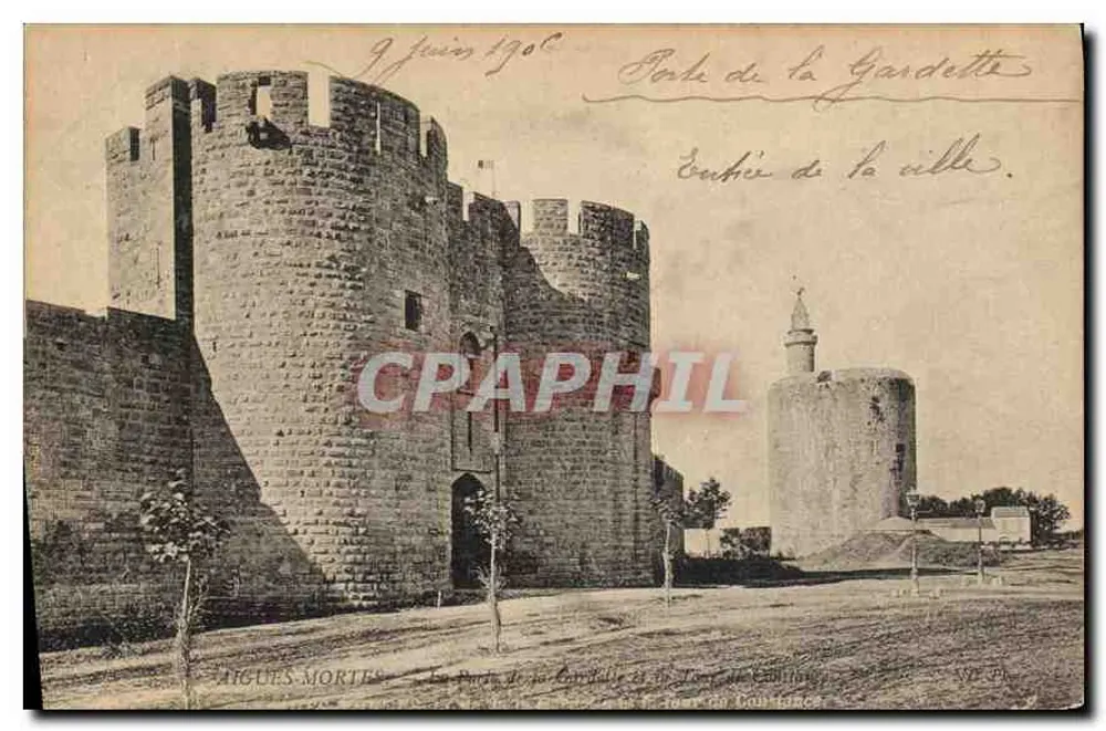 Aigues-Mortes — Wysokość Gardette i Wieża Kardynała — wydawca nieznany, numer serii nie widoczny - Awers