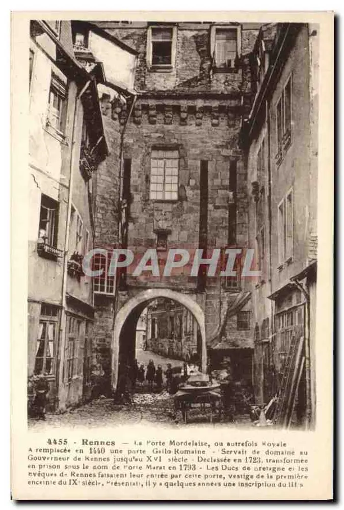 Rennes — La Porte Mordelaise, oder einst Royale — Laurent-Né-Rennes, n° 4455 - Vorderseite