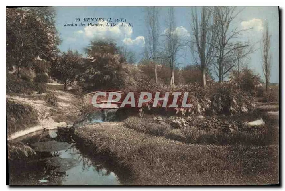 Jardin des Plantes — Rennes (Ille-et-Vilaine) — Phototypie Angers - Vorderseite