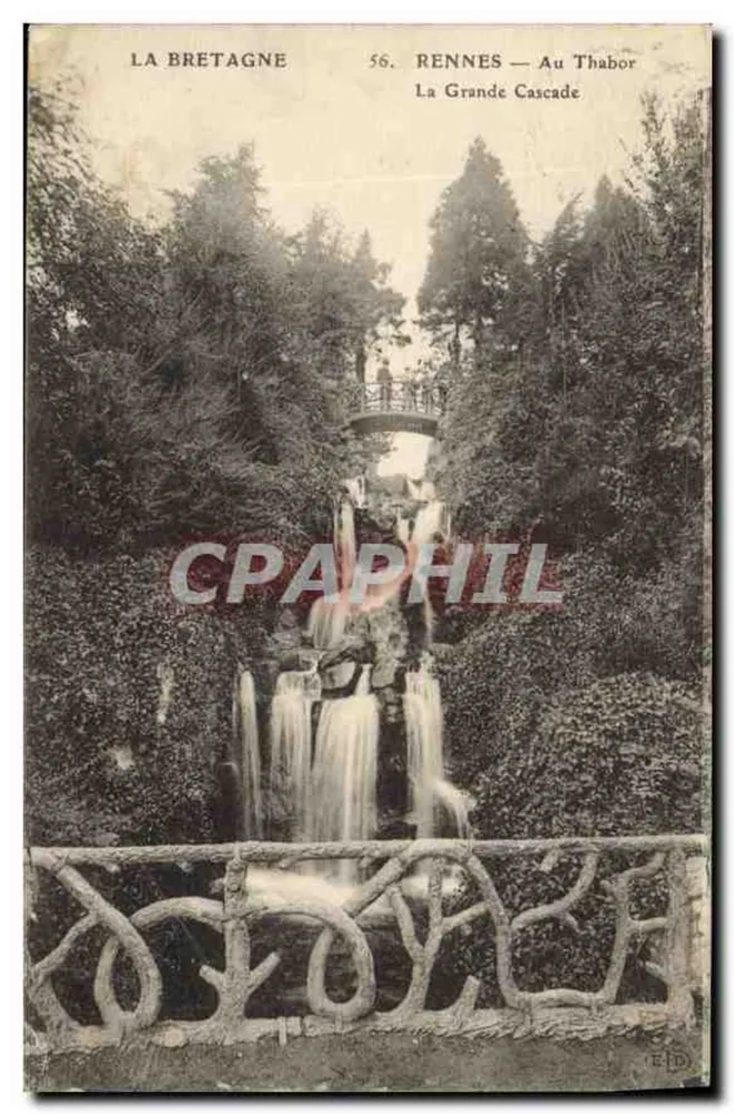 Rennes — Am Thabor — Die Große Wasserfall — Bretagne, Nr. 56 - Vorderseite
