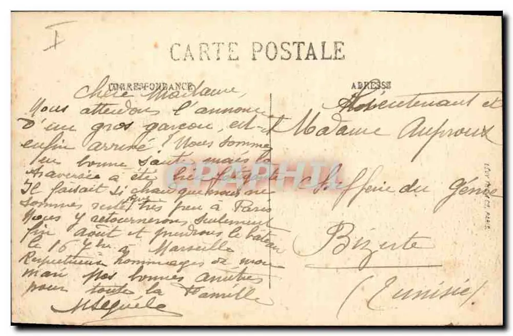 Rennes — O Liceu de Meninas — As G. - Verso