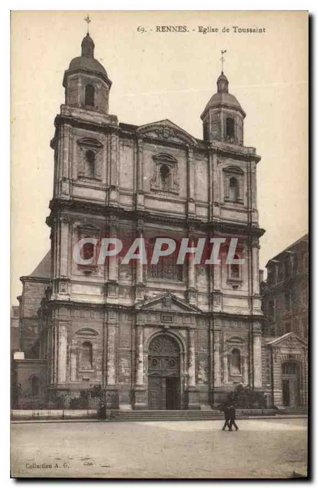 Rennes - Igreja de Toussaint — Coleção A.G., n°69 - Frente