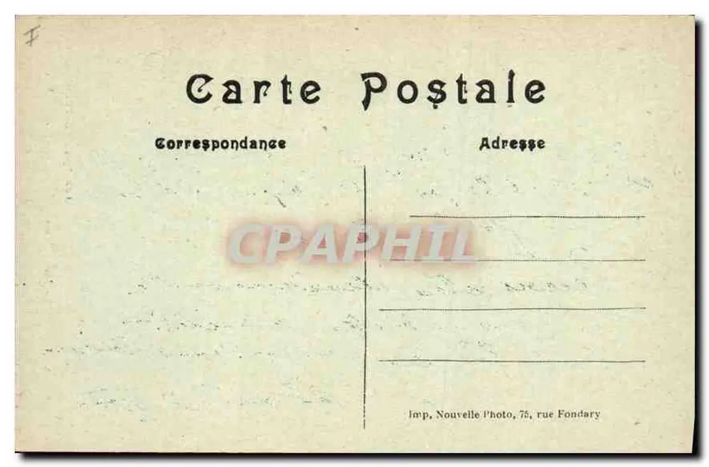 Rennes — Igreja de Nossa Senhora — Edição Especial G. Frantz & Cie - Verso