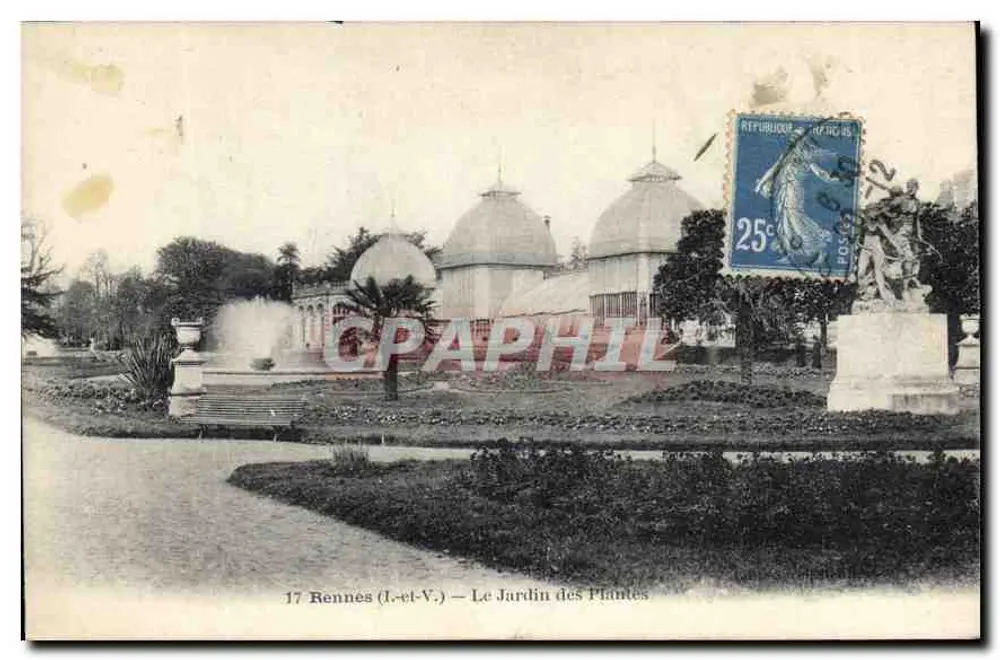 Rennes (Il-et-V.) — Der Botanische Garten — unbekannter Verlag, Nr. 17 - Vorderseite