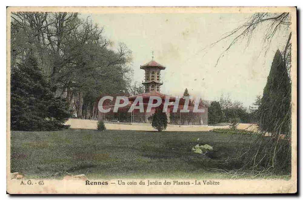 Rennes — Ein Eckbereich des Jardin des Plantes — La Volière - Vorderseite
