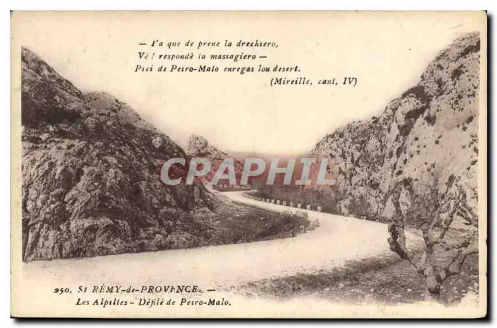 Die Alpilles — Pass von Peiro-Malo — St RÉMY-de-PROVENCE — n°250 - Vorderseite