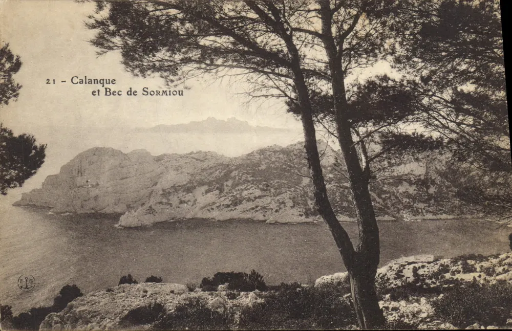 Calanque e Bec de Sormiou — vista costeira — editor E.P.O. n°21 - Frente