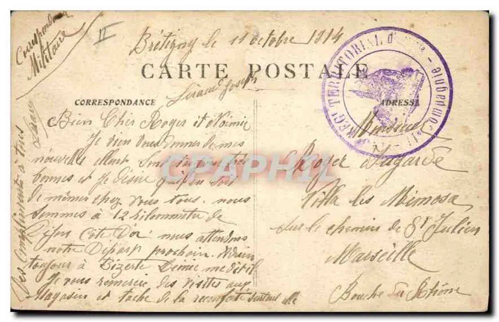 Calanque e Bec de Sormiou — vista costeira — série 21 - Verso