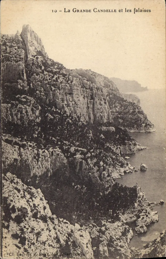 La Grande Candelle und die Klippen — Marseille — Cl. Lacroix & R. Raux, Verleger - Vorderseite