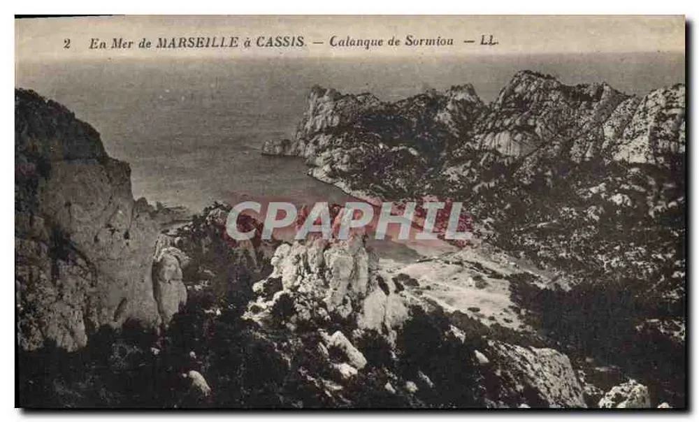 Calanque de Sormiou — In der Meerenge von MARSEILLE bis CASSIS — LL - Vorderseite