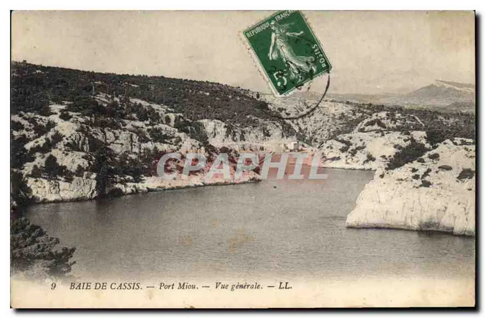 Bahía de Cassis — Puerto Miou — Vista general — LL. - Anverso
