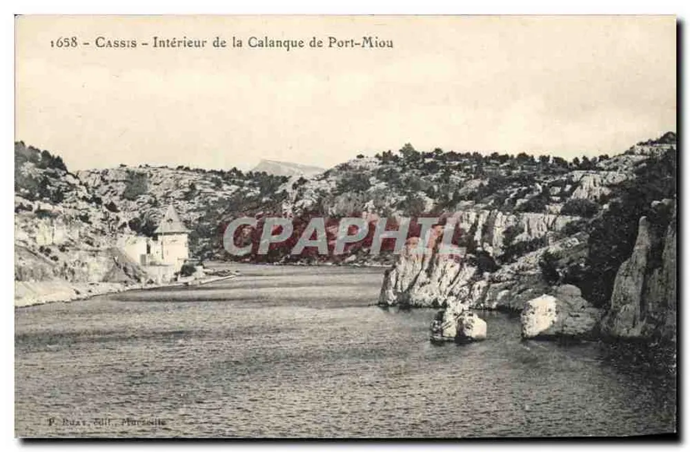 Cassis - Interior da Calanque de Port-Miou — P. Buza, Gulf, Marseille — n° 1658 - Frente