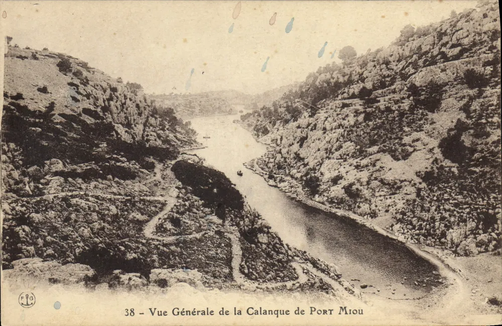 Calanque de Port Miou — Vista Geral — F.R.G. n°38 - Frente