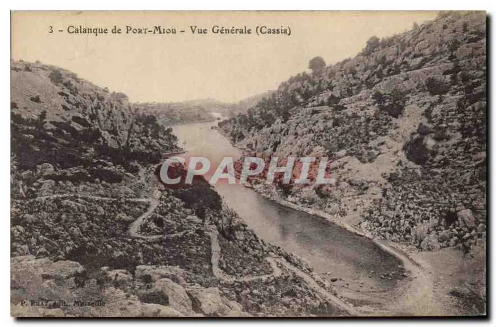 Calanque de Port-Miou - Vista Geral (Cassis) — P. RILAY, edição Marseille - Frente
