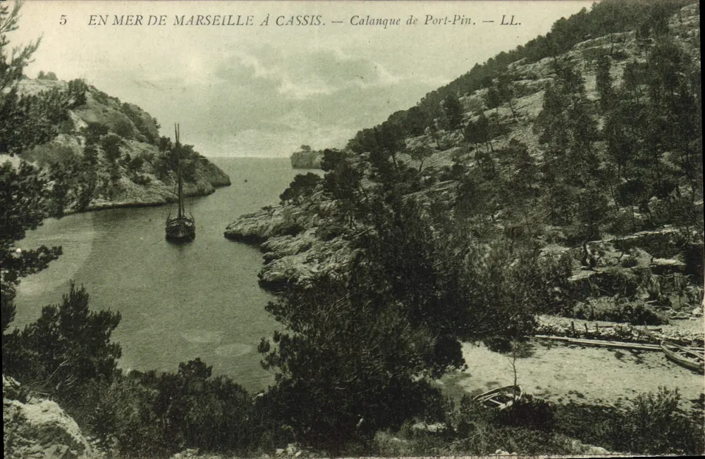 Calanque de Port-Pin — In der Meer von Marseille bei Cassis — LL. - Vorderseite