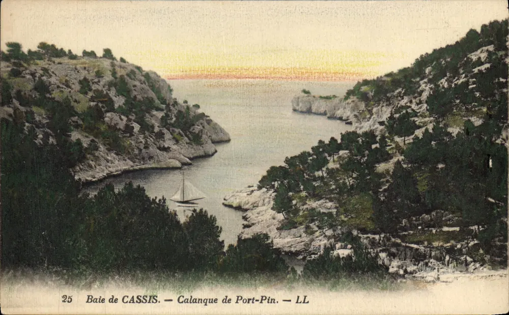 Baía de CASSIS — Calanque de Port-Pin — LL - Frente