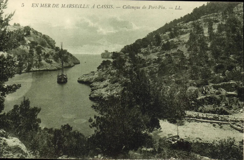 Calanque de Port-Pin — Ansicht der See von Marseille bei Cassis — LL - Vorderseite