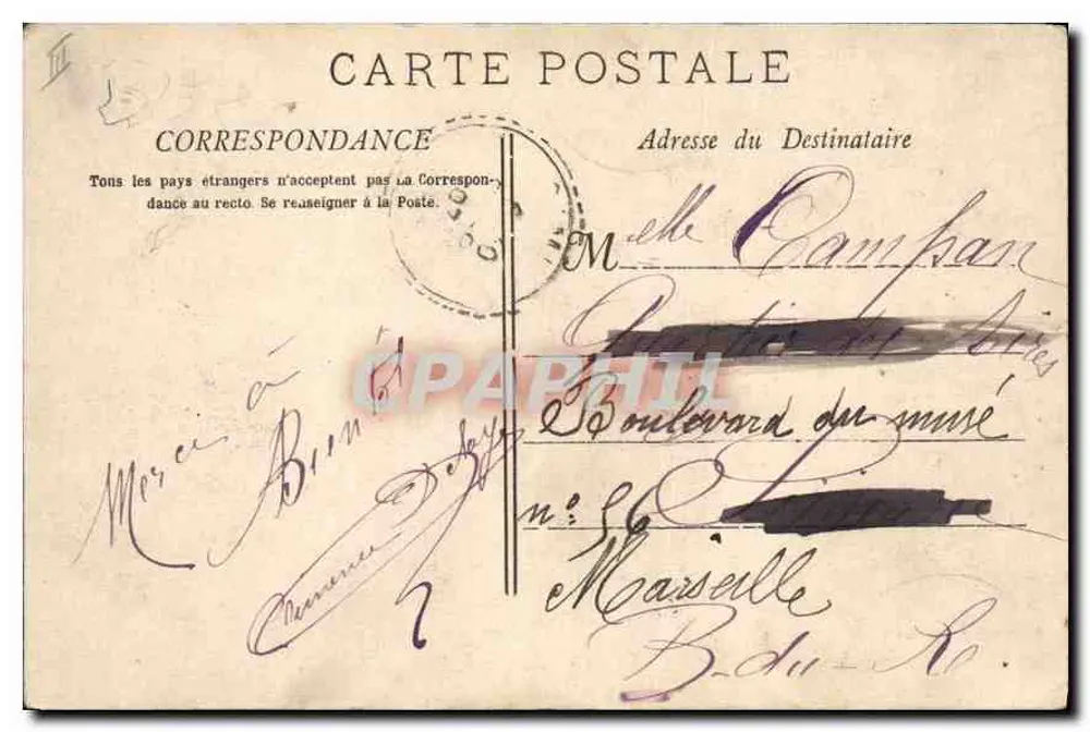 Cassis - Calanque de Port-Pin — Phototype R. Lamy, série 1667 - Verso