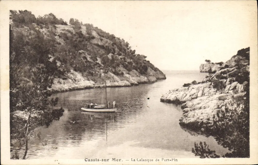 Cassis-sur-Mer — A Calanque de Port-Pin — Editor não identificado - Frente