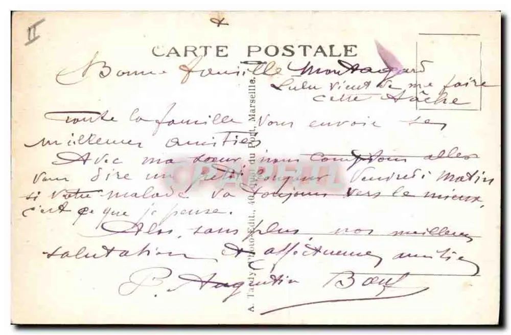 Cassis-sur-Mer — A Calanque de Port-Pin — Editor não identificado - Verso