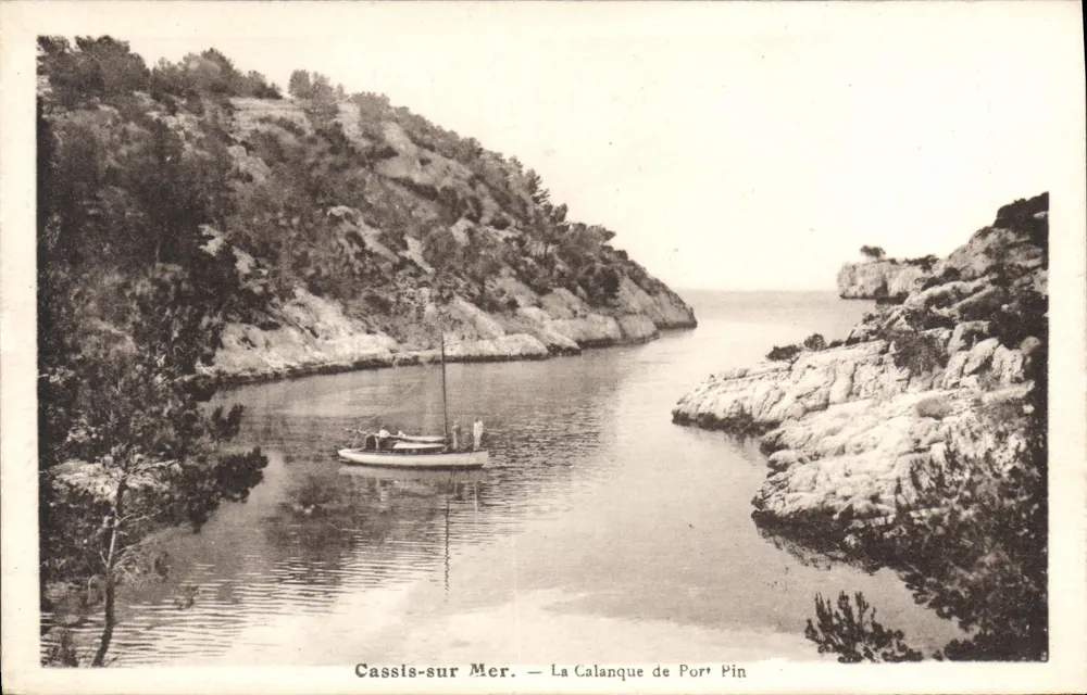 Cassis-sur-Mer — A Calanque de Port Pin — A. Tardy, Fotógrafo - Frente