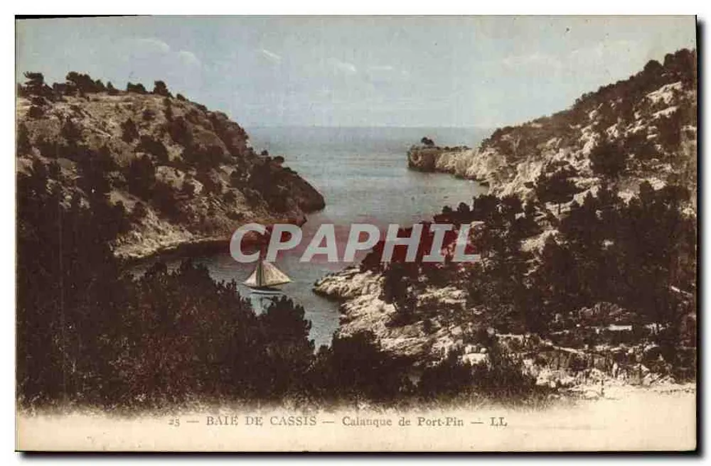 Bale de Cassis — Calanque de Port-Pin — LL, n°25 - Frente