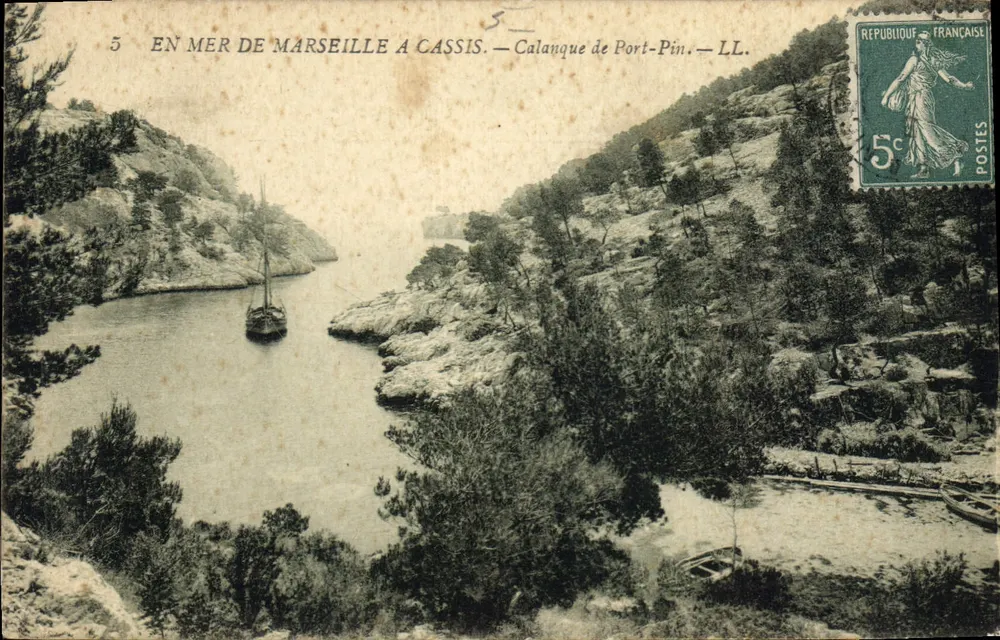 Calanque de Port-Pin — Ansicht am Meer von Marseille nach Cassis — LL - Vorderseite