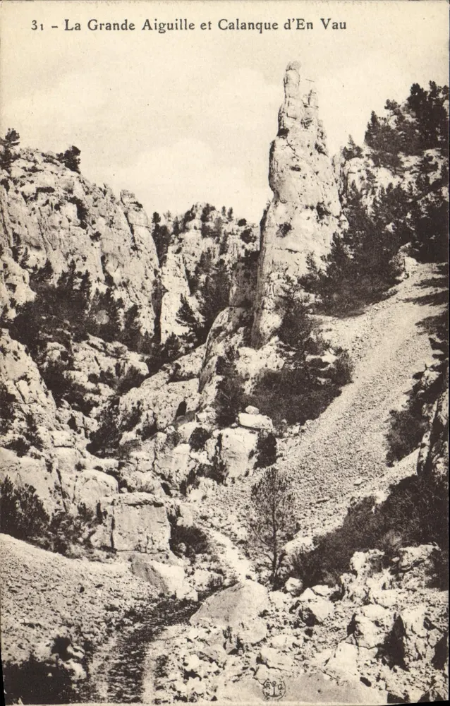 La Grande Aiguille und Calanque d'En Vau — Bergansicht — Serie 31 - Vorderseite