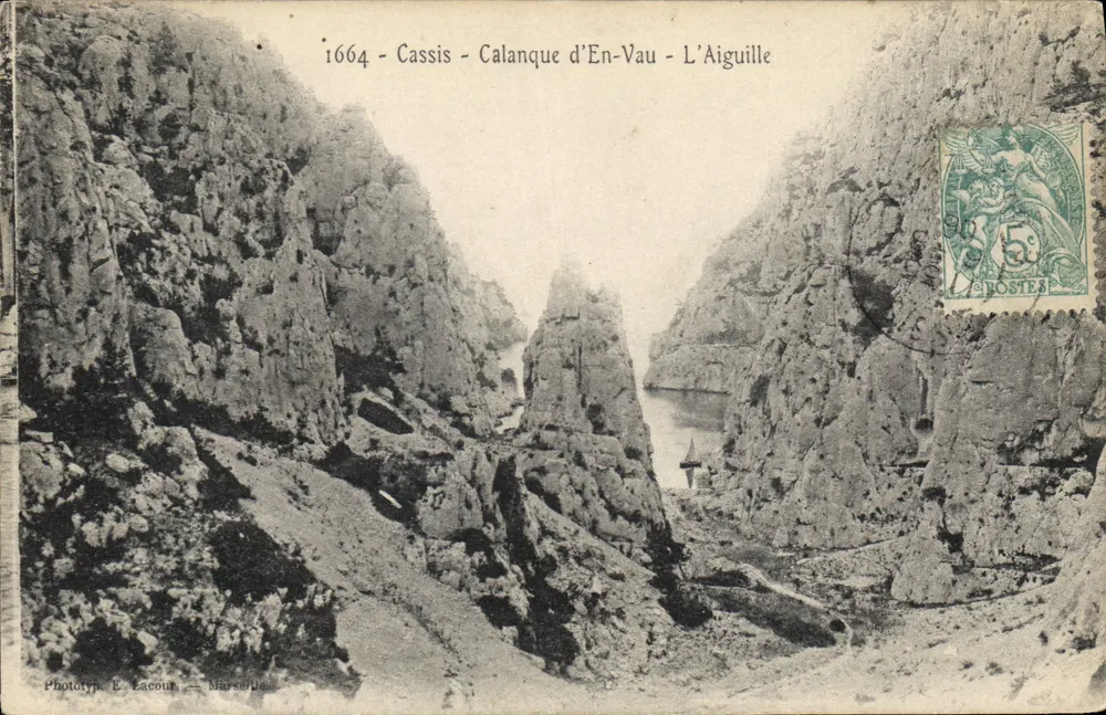 Cassis - Calanque d'En-Vau - L'Aiguille — Fototip. E. Lacour — Marseille - Voorkant