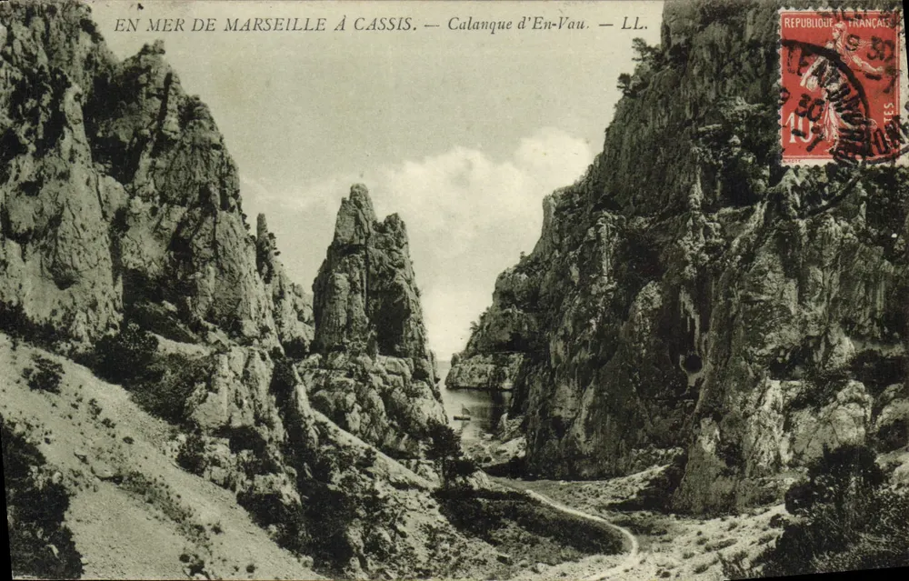 Calanque d'En-Vau — Ansicht der See von Marseille nach Cassis — LL. - Vorderseite