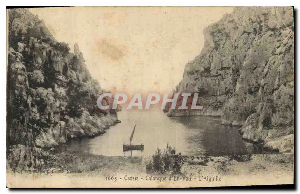 Cassis - Calanque d'En-Vau - L'Aiguille — Fot. L. Léon Darcilla - Voorkant