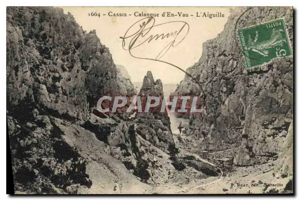 Cassis - Calanque d'En-Vau - A Agulha — P. Ruat, editor, Marselha - Frente