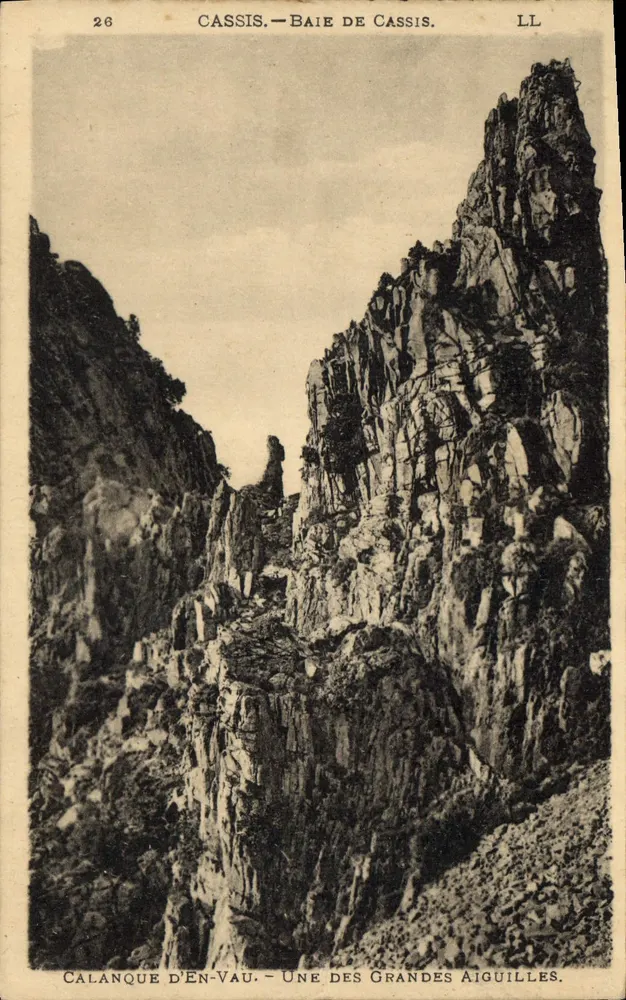 Calanque d'En-Vau — Bucht von Cassis — Eine der Großen Nadeln — LL - Vorderseite