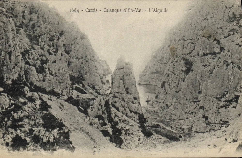 Cassis - Calanque d'En-Vau - L'Aiguille — Fototip. E. Lacour - Marseille - Frente