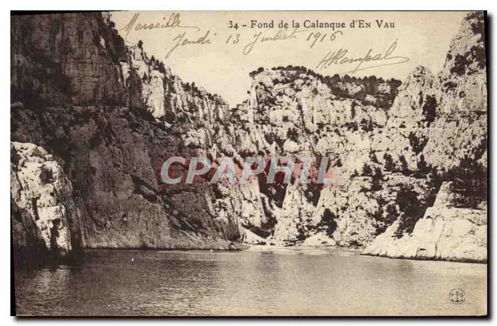 Fundo da Calanque d'En Vau — Marseille — editor não identificado, n° de série 34 - Frente