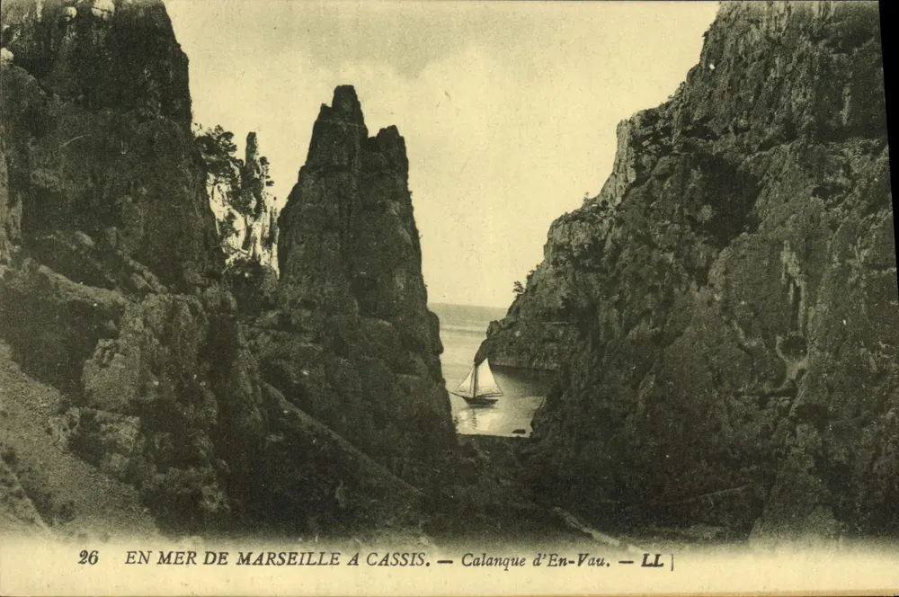 Calanque d'En-Vau — Auf dem Meer von Marseille nach Cassis — LL - Vorderseite