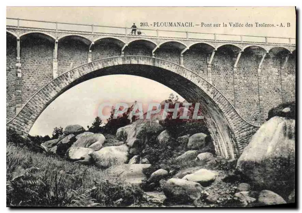 PLOUMANACH — Ponte sobre a Vale dos Troïéros — A. B. - Frente