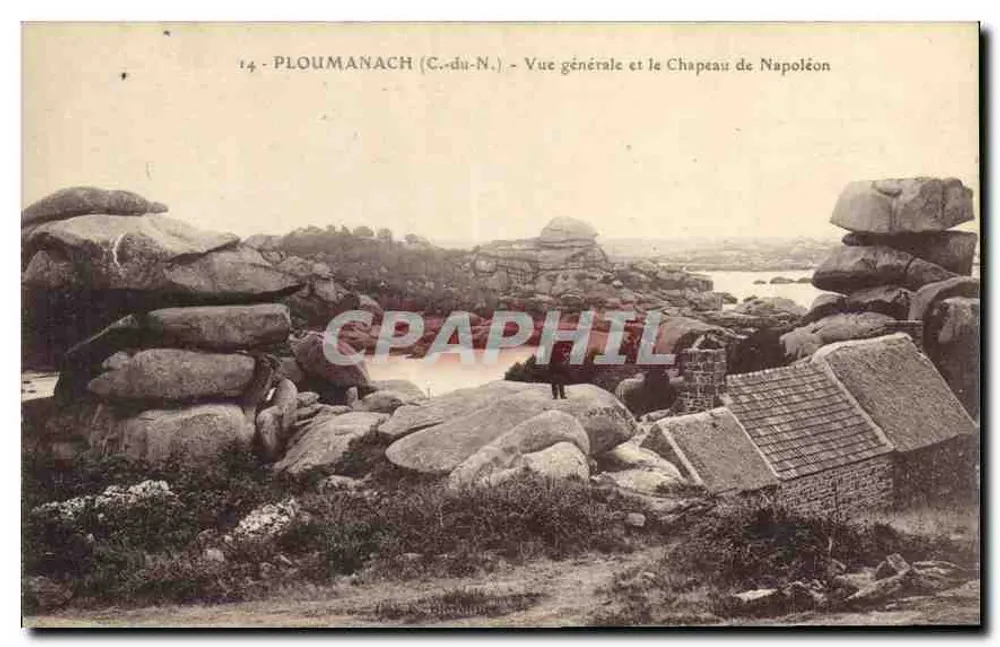Ploumanach (C.-du-N.) — Allgemeiner Blick und Napoléons Hut — Verlag unbekannt, Nr. 14 - Vorderseite