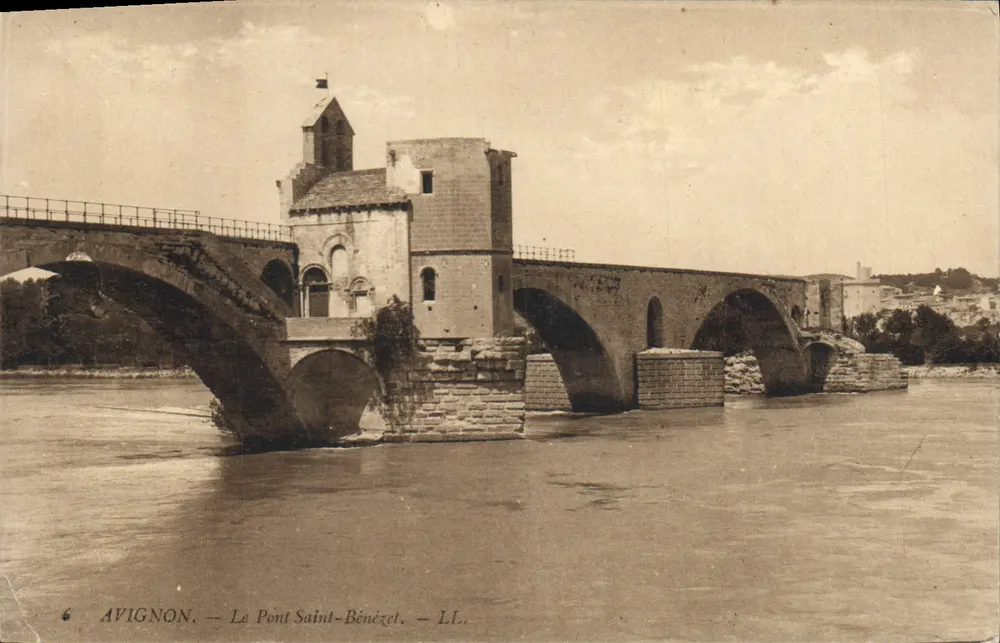 Avignon — O Ponte São Bénézet — LL, n°6 - Frente