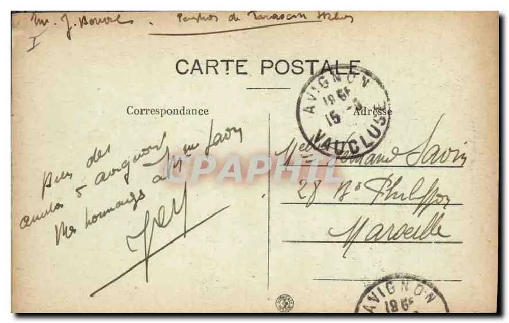 Avignon — Os Muros — S.F. Rep. Interd. - Verso