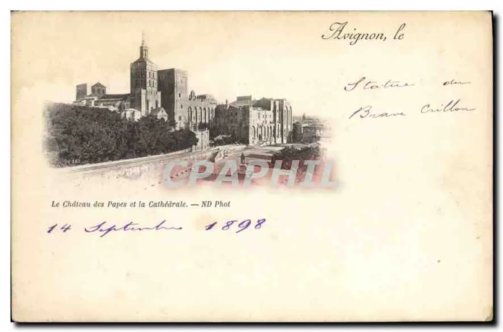 Avignon, Schloss der Päpste und Kathedrale — ND Phot - Vorderseite