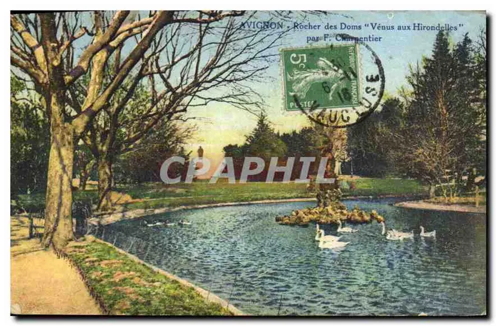 Avignon - Rocher des Doms "Venus mit Schwalben" — von F. Charpentier - Vorderseite