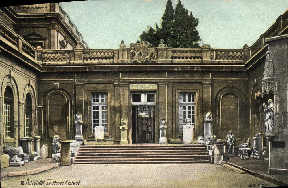 Avignon — O Museu Calvet — editor L.V. KOS, n°18 - Frente