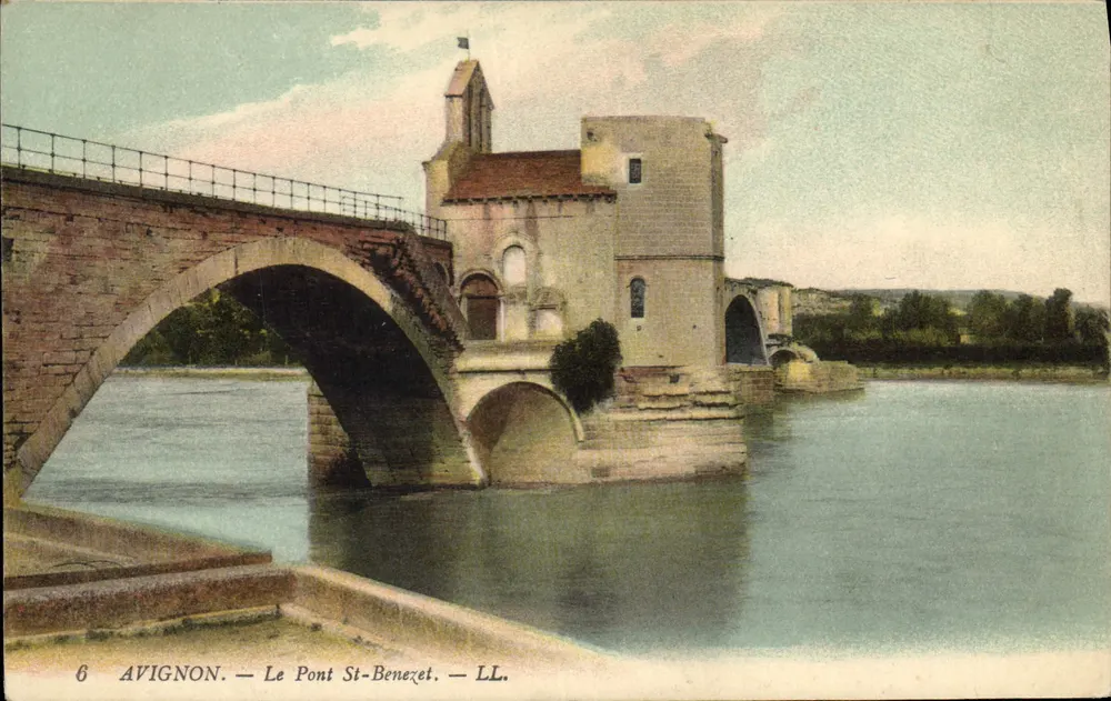 Avignon — O Ponte Saint-Bénézet — LL. n°6 - Frente