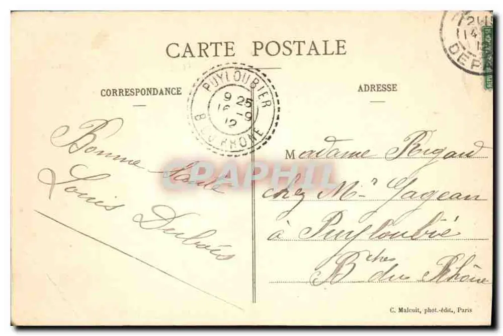 Paris - Le Panthéon — vue de la façade classique avec dôme et colonnades — éditeur C. M. - Verso