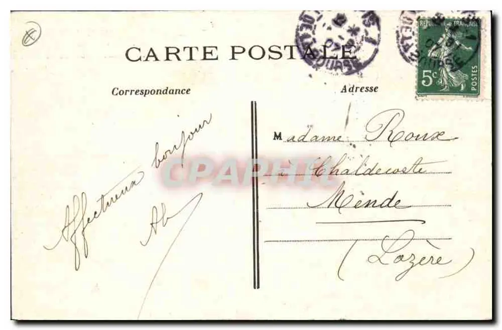 Paris — Die Kirche der Madeleine und die Statue von Jules Simon — C.M. n°140 - Rückseite
