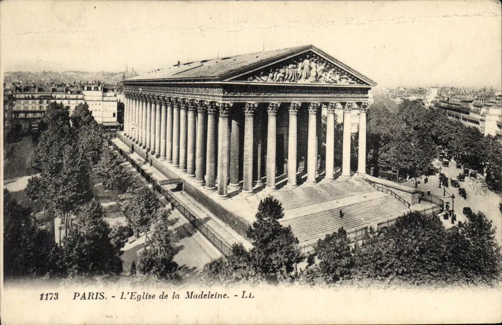 Paris - A Igreja da Madeleine - LL - Frente